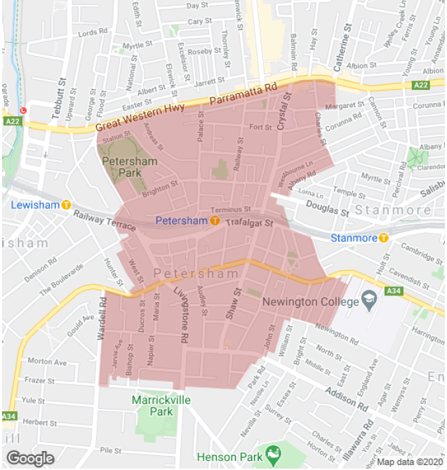 petersham map